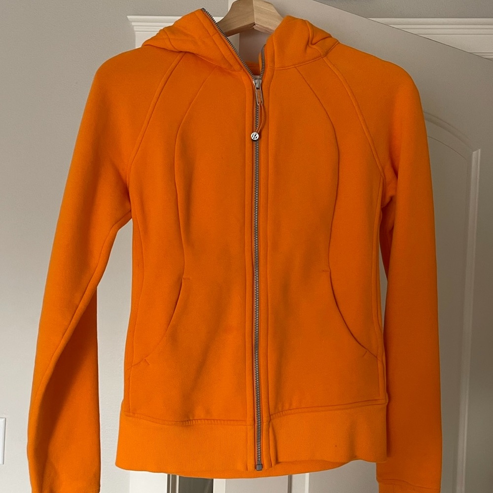 Orange Lulu lemon zip up! 🍊lightly worn🍊